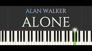 Thumbnail: Alan Walker - Alone - Piano Tutorial