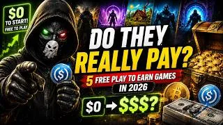 Thumbnail: 5 FREE Play-to-Earn Games in 2026 — Which Ones Actually Pay?