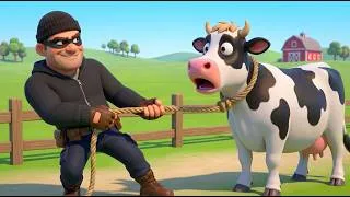 Thumbnail: Thief Steals Old MacDonald's Cow, Horse and Calf! 😱 3 Police Rescue Stories 🐄👮