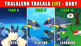 Thumbnail: Tralalero Tralala Life Story: Born, Play & Learn! 👶🔥 | Brainrot Animation