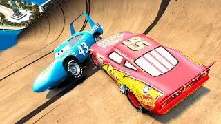 Thumbnail: GTA 4 Lightning McQueen vs King Dinoco Water Jumps & Crashes ep. 2