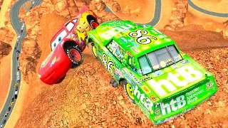 Thumbnail: GTA 4 Lightning McQueen vs Chick Hicks Cliff Drops & Crashes ep.2