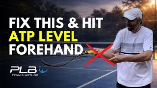 Thumbnail: Fix this Common Mistake To Finally Hit ATP Level Tennis Forehand
