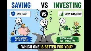 Thumbnail: Investment vs Saving Explained | Which One Makes You Rich? | Personal Finance for Beginners
