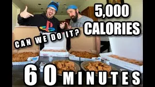 Thumbnail: My Dad and I tried the 5,000 Calories In 1 HOUR Challenge.