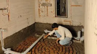Thumbnail: Standard level bathroom waterproofing and plumbing work done by plumber Azad #plumbingfixtures 