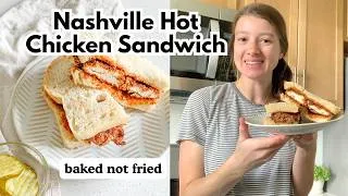 Thumbnail: Crispy BAKED Nashville Hot Chicken Sandwiches | From a Tennessean!