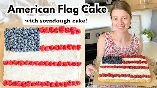 Thumbnail: Lemon SOURDOUGH American Flag Cake | Made From Scratch!