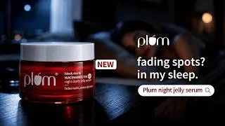 Thumbnail: Fading spots? In my sleep | Plum Black Rice & Niacinamide-TXA 10% Night Clarity Jelly Serum