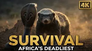 Thumbnail: Honey Badger vs Spitting Cobra | The Deadliest Standoff in Africa (4K Wildlife Documentary)