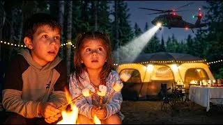 Thumbnail: We Camped Beside an Airfield… Then a Military Plane Landed Next to Us | ASMR Family Camping
