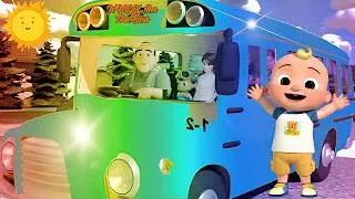 Thumbnail: Wheels on the Bus Go Round and Round 🚌 | Nursery Rhymes & Kids Songs for Babies | Poem World