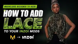 Thumbnail: How to Add Lace to Your InZOI Mods | Marvelous Designer Tutorial (No Blender)
