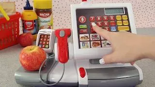 Thumbnail: ASMR Toy Cash Register Scanning: Office & Grocery Supplies • No Talking
