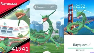 Thumbnail: First Ever✨️Background Rayquaza Raid in Pokemon Go