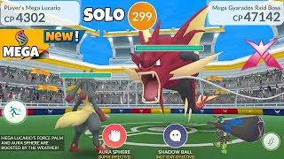 Thumbnail: Easy Solo✨️Mega Gyarados Raid With✨️Mega Lucario in Pokemon Go