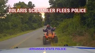 Thumbnail: Polaris Scrambler reaches 60 MPH fleeing Arkansas State Police #pursuit #chase #polaris #atv