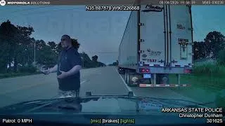 Thumbnail: DRUNK and RECKLESS Tractor-Trailer driver veers into oncoming traffic almost causing a collision