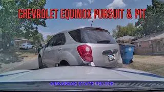 Thumbnail: Arkansas State Police take over pursuit of Chevrolet Equinox - Felon Driver w/ 2 weapons #pit