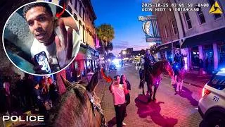 Thumbnail: Man Pulls a Police Horse’s Tail, Instantly Regrets It