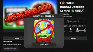 Thumbnail: Donation Central Is Gone (-R$25,000,000 ) | The End OF Donation Games