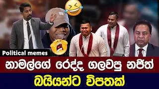 Thumbnail: පාර්ලිමේන්තුවේ නාමල්ගේ රෙද්ද ගලවපු නජිත්😅 | Political meme athal sinhala #memes