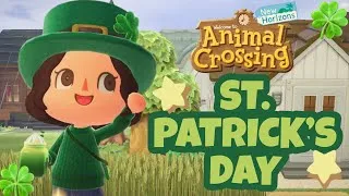 Thumbnail: Celebrating St. Patrick’s Day in ACNH (Ft. Starcaku!) | Animal Crossing New Horizons💚🍀