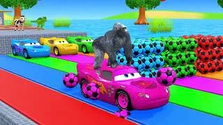 Thumbnail: Long Slide Game with Dinosaur Lion Cow Hippopotamus Gorilla 3d Animal Game Funny 3d Animals