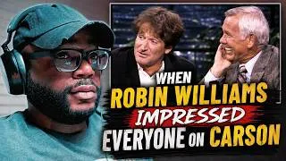 Thumbnail: I’ve NEVER Seen Johnny Carson Laugh This Hard 😂 | Robin Williams Reaction