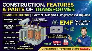 Thumbnail: Construction, Features & Parts of Transformer | Complete Theory | Electrical Machines | Polytechnic