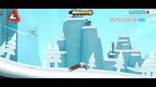 Thumbnail: Penguin Peaks - 8.9 million score - (Ski Safari 2)