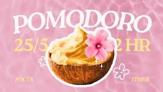 Thumbnail: 𝓶𝓪𝓷𝓰𝓸 𝓼𝓸𝓻𝓫𝓮𝓽 🥭🧡 𝟸𝟻/𝟻 𝟺𝚂𝙴𝚃𝚂 𝟸𝙷𝚁 | cozy summer jazz & pink noise | study with me