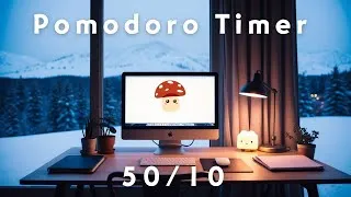 Thumbnail: 🍃 50/10 Pomodoro Study Timer💫 Lofi Beats for Concentration & Relaxation 📚 Pomodoro Station