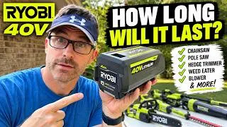 Thumbnail: How Long Can a RYOBI 40V 4Ah Battery REALLY Last?