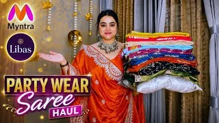 Thumbnail: Myntra Libas affordable gotta patti & embroidered festival wear Saree haul