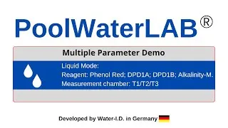 Thumbnail: Pool Water Tester Photometer – Real-Time Water Test Using Liquid Reagents: pH, Alkalinity & Chlorine