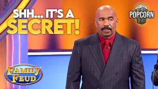 Thumbnail: Steve Harvey Can't Believe These Secrets! Best SECRET Questions and Answers | Family Feud