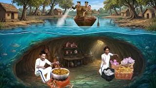 Thumbnail: Underwater Kitchen Inside The Pond Thief Jail Escape Hindi Kahani Moral Stories Funny Comedy Video