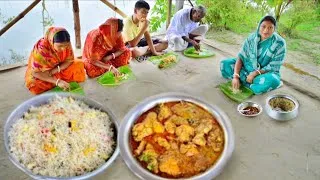 Thumbnail: আজ ছেলের সবথেকে পছন্দের এগ চিকেন ফ্রায়েড রাইস আর চিকেন কষা রান্না করলাম সাথে একসাথে খাওয়া দাওয়া