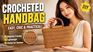 Thumbnail: DIY Crocheted Handbag Tutorial | Easy, Chic & Perfect for Summer#crochet  bag#aesthetic