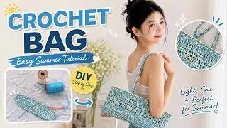 Thumbnail: How to Crochet a Summer Baguette Bag | Easy Step-by-Step Crochet Bag TutorialCrochet / Summer Bag
