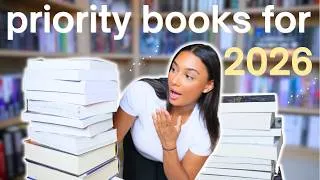 Thumbnail: can I read all these books before the END OF 2026?! 🫣👀📖