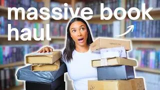 Thumbnail: HUGE book unboxing haul! ✨📦📚 I need a new bookcase now