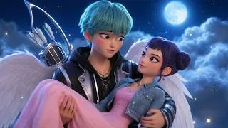 Thumbnail: Cupid Song Zoey x Baby Saja KPop Demon Hunters Music Video