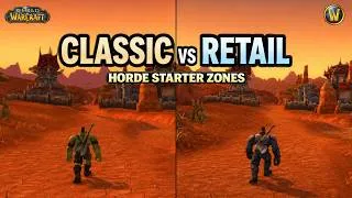 Thumbnail: Classic & Retail Side by Side • Durotar, Tirisfal, & Mulgore | WoW