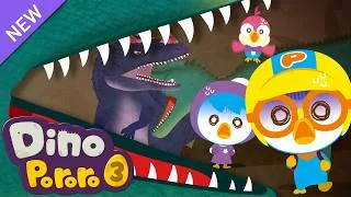 Thumbnail: Scary Giganotosaurus & Ceratosaurus! | Dinosaur for Kids🦖🦕 | Pororo Dino Adventure 3