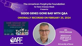 Thumbnail: Dr. John Manak AKA Dr.  DNA Zoom Rare Disease Week 2024