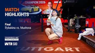 Thumbnail: Porsche Tennis Grand Prix | 04/19/2026 | Match Highlights | Rybakina vs. Muchova