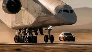 Thumbnail: Behind the Scenes: The Porsche Cayenne Turbo Electric vs. the World's Largest Aircraft
