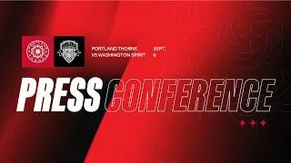 Thumbnail: Press Conference | Thorns lose to Washington Spirit at Home